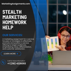 Stealth Marketing Homework Help